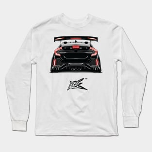 honda civic fk8 rear black Long Sleeve T-Shirt